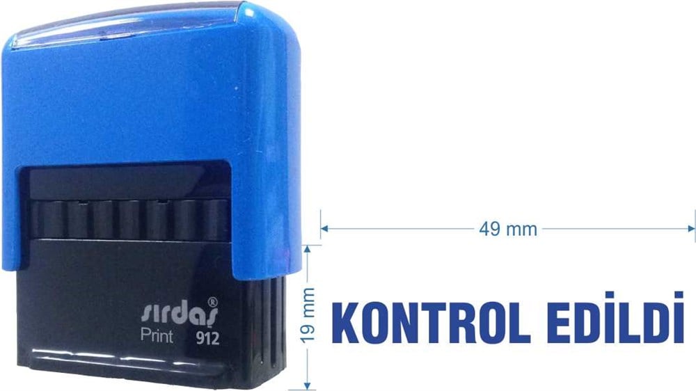 Sırdaş 912 Kaşe 'Kontrol Edildi' Yazısı İle
