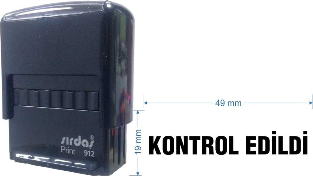 Sırdaş 912 Kaşe 'Kontrol Edildi' Yazısı İle