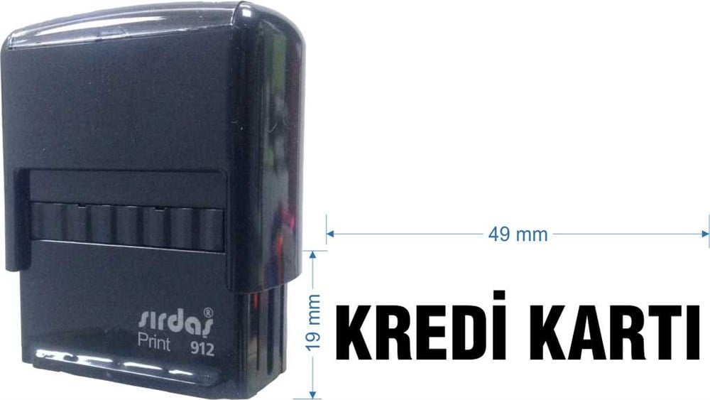 Sırdaş 912 Kaşe 'Kredi Kartı' Yazısı İle