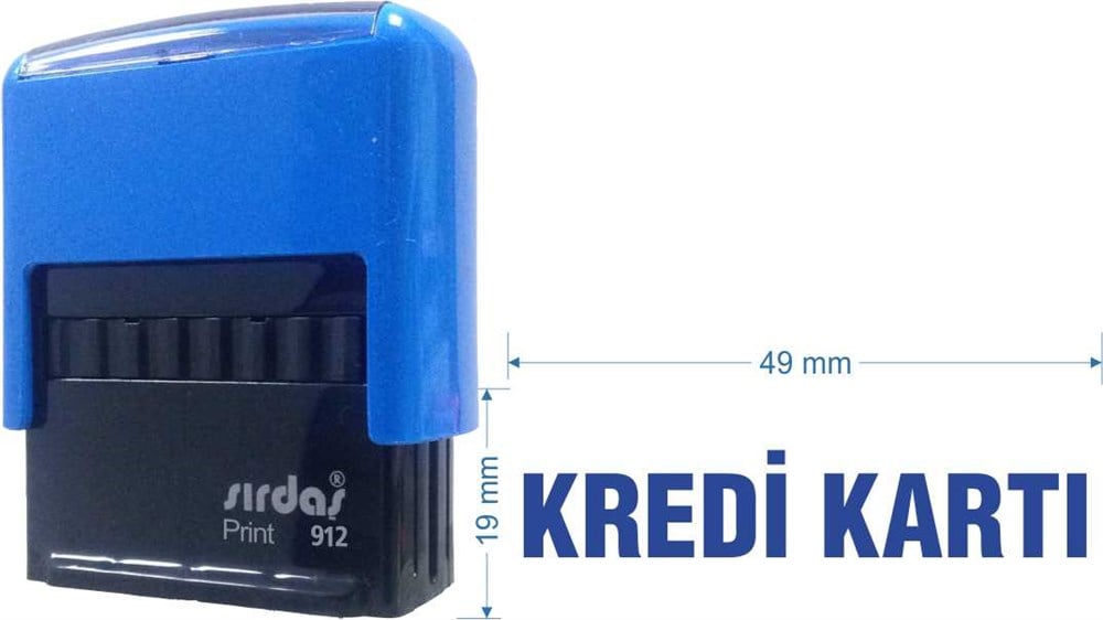 Sırdaş 912 Kaşe 'Kredi Kartı' Yazısı İle