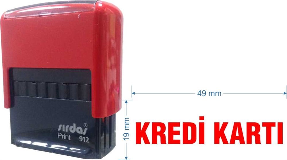 Sırdaş 912 Kaşe 'Kredi Kartı' Yazısı İle