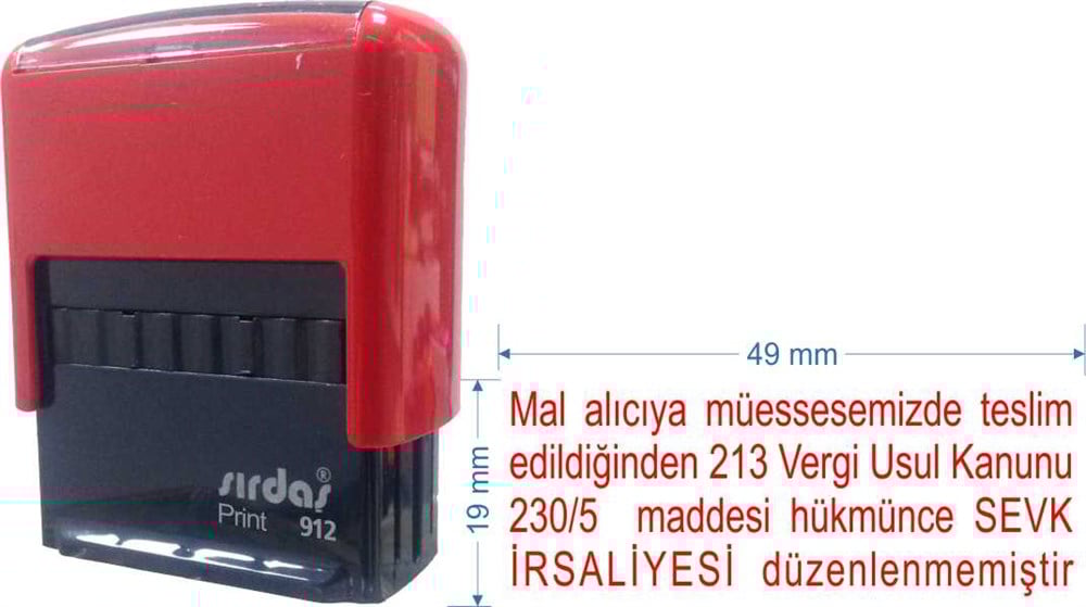 Sırdaş 912 Kaşe 'Mal Alıcıya Müessesemizde' Yazısı İle