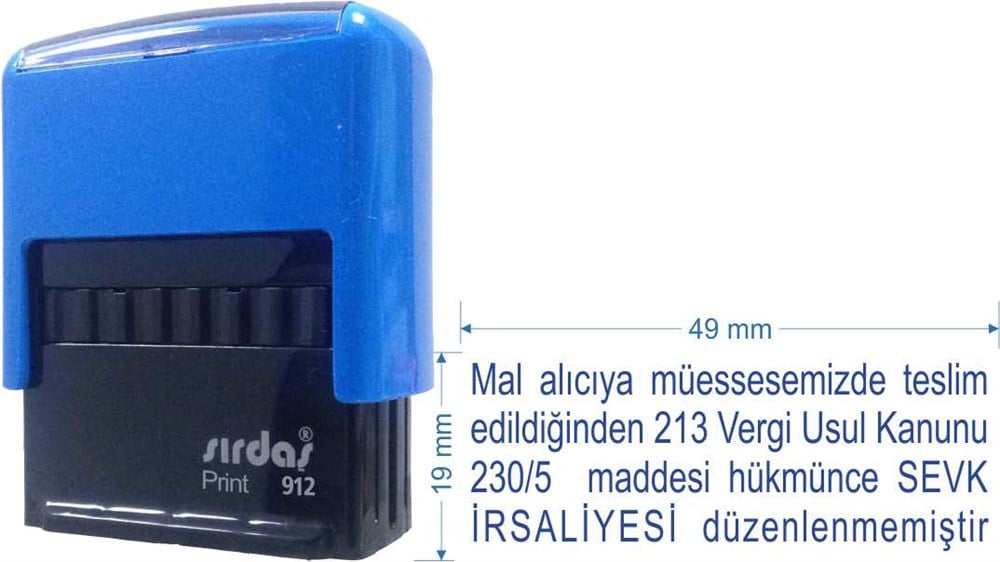 Sırdaş 912 Kaşe 'Mal Alıcıya Müessesemizde' Yazısı İle