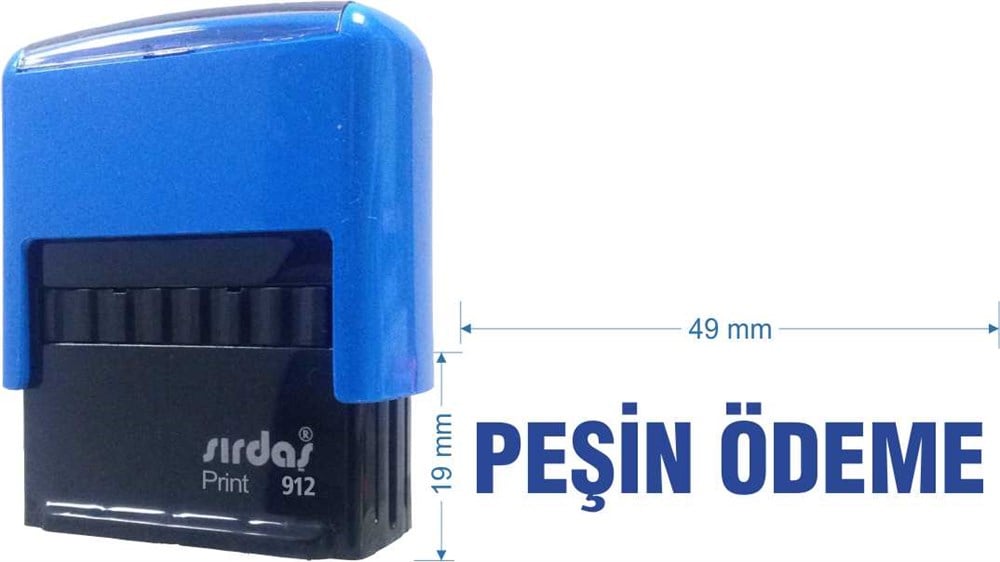 Sırdaş 912 Kaşe 'Peşin Ödeme' Yazısı İle