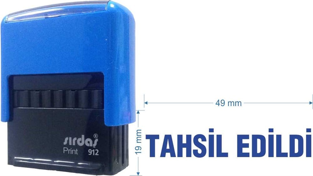 Sırdaş 912 Kaşe 'Tahsil Edildi' Yazısı İle