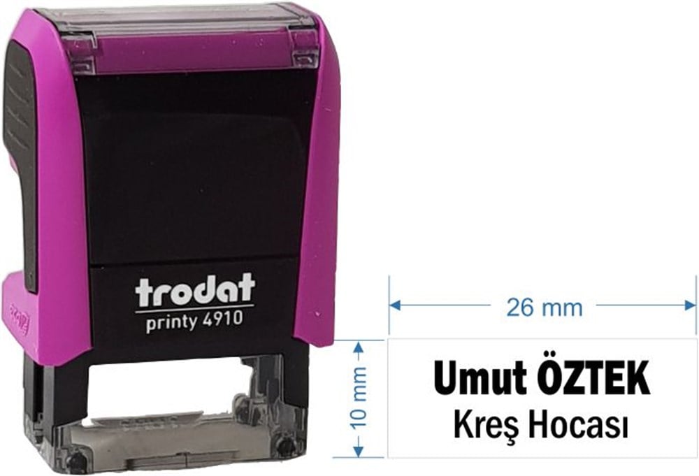 Trodat 4910 Kişiye Özel İsim, Makam Ve Ünvan Kaşesi