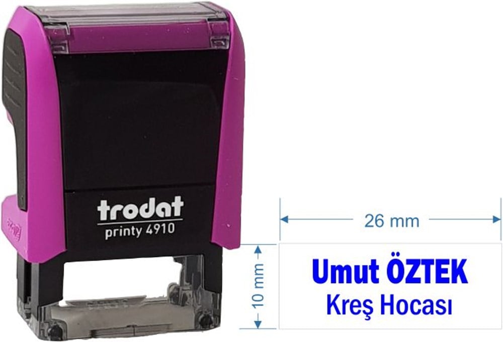 Trodat 4910 Kişiye Özel İsim, Makam Ve Ünvan Kaşesi