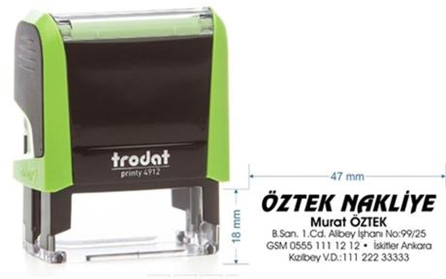Trodat 4912 Kişiye Özel Firma ve Şirket Kaşesi