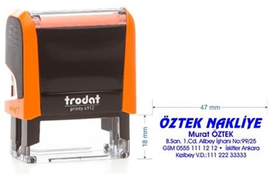 Trodat 4912 Kişiye Özel Firma ve Şirket Kaşesi