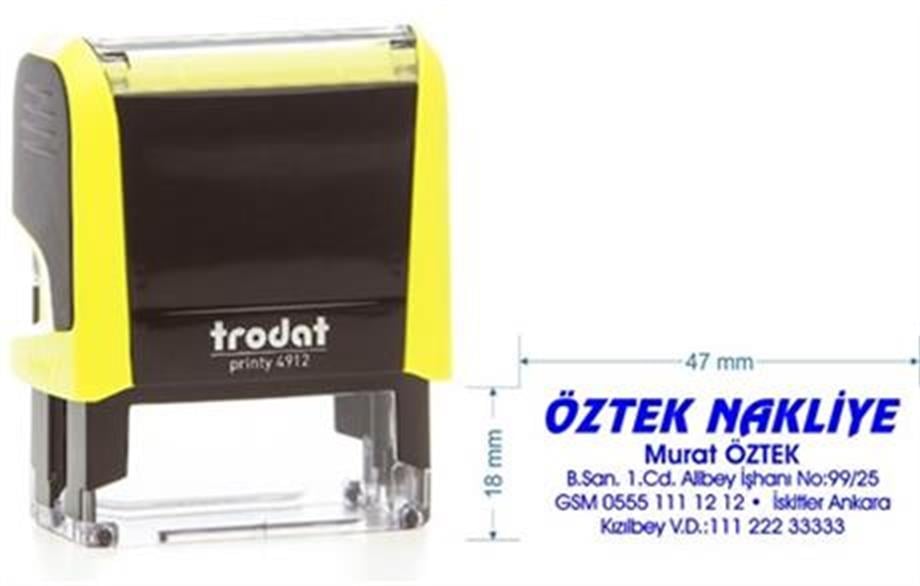 Trodat 4912 Kişiye Özel Firma ve Şirket Kaşesi