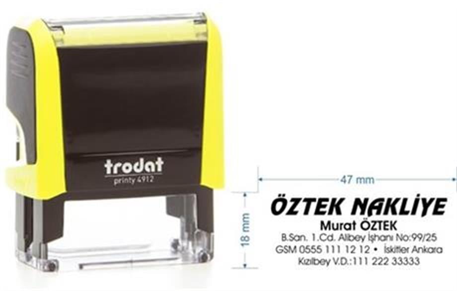 Trodat 4912 Kişiye Özel Firma ve Şirket Kaşesi