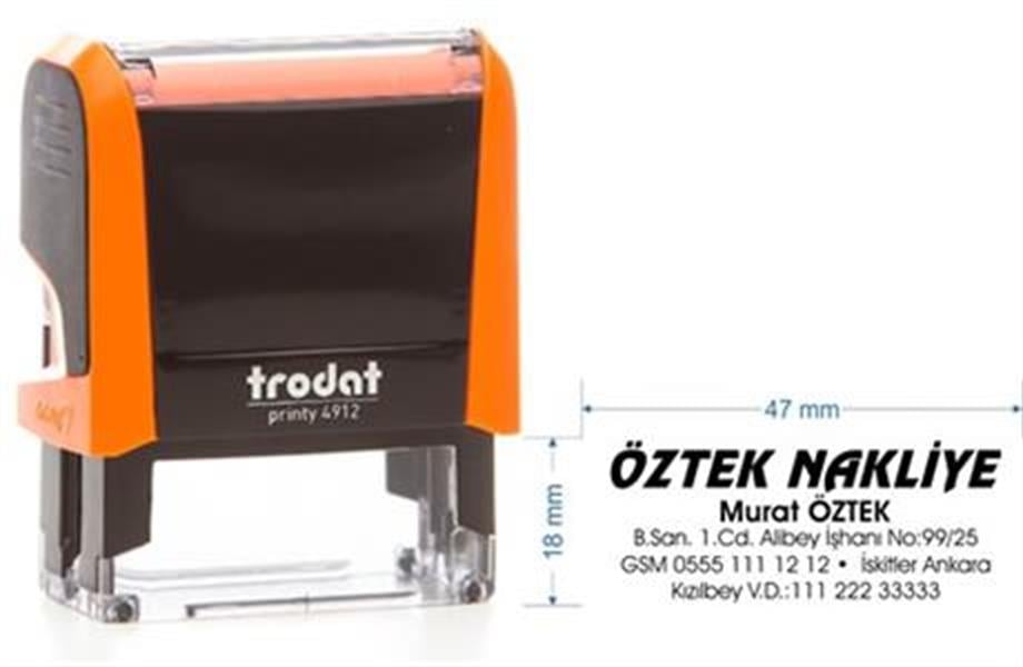 Trodat 4912 Kişiye Özel Firma ve Şirket Kaşesi