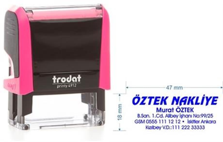Trodat 4912 Kişiye Özel Firma ve Şirket Kaşesi