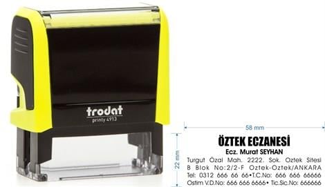 Trodat 4913 Kişiye Özel Firma ve Şirket Kaşesi