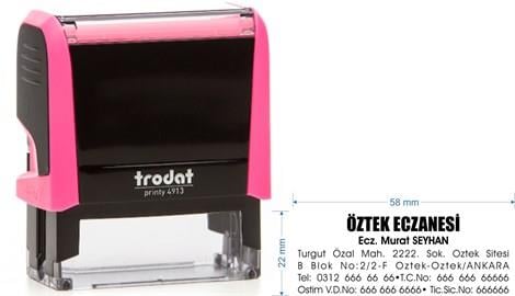Trodat 4913 Kişiye Özel Firma ve Şirket Kaşesi