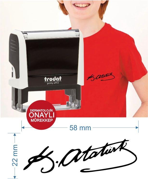Trodat 4913 Kişiye Özel Tekstil Kaşesi