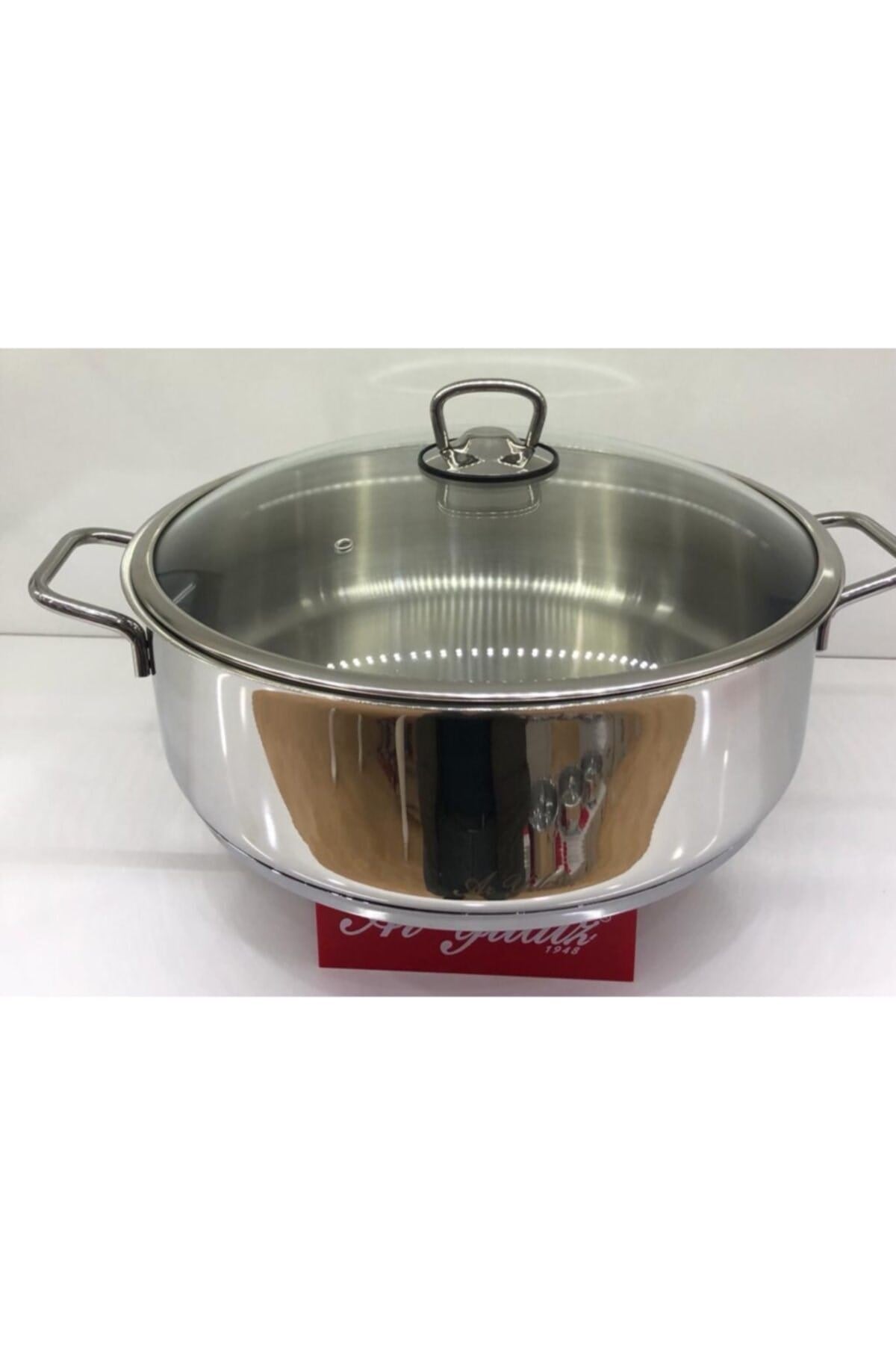 Aryıldız 10021 Metal Kulp 30 Cm Basık Tencere 