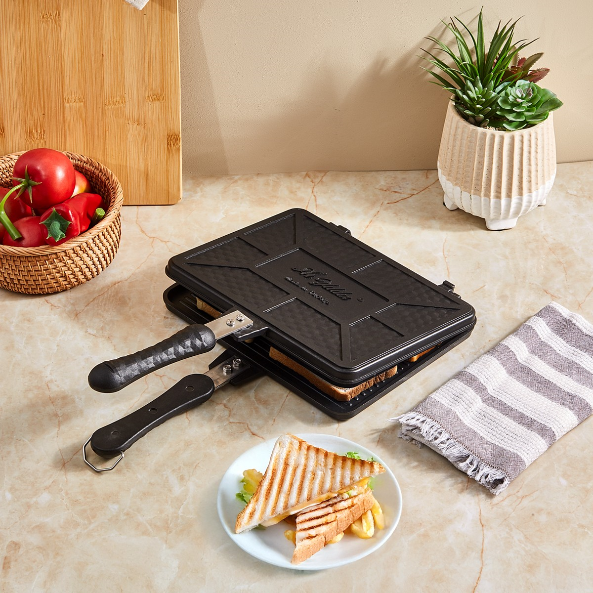 Aryıldız Apero Cast Alu Ocak Üstü Tost Tavası Ar226124 