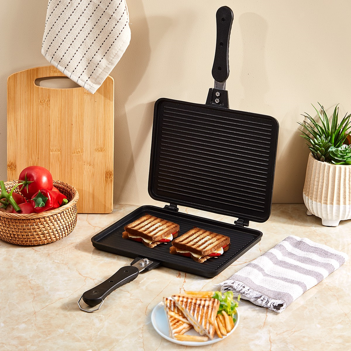 Aryıldız Apero Cast Alu Ocak Üstü Tost Tavası Ar226124 