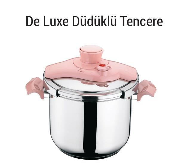 Aryıldız Deluxe Prestige Düdüklü Tencere 5 Litre Pudra 