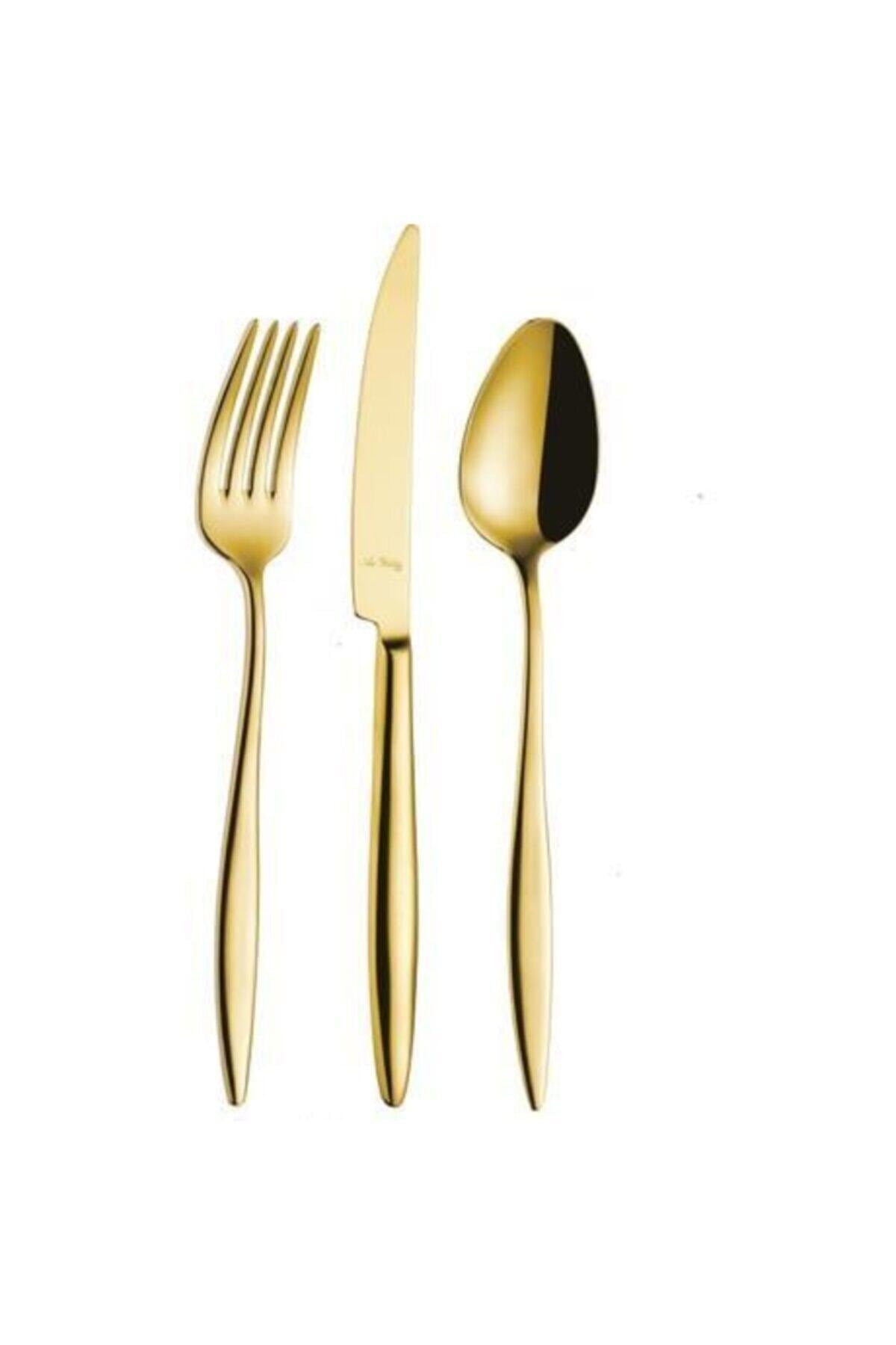 Aryıldız Elegant Gold Pvd 24 Parça Çatal Kaşık Bıçak Takımı 