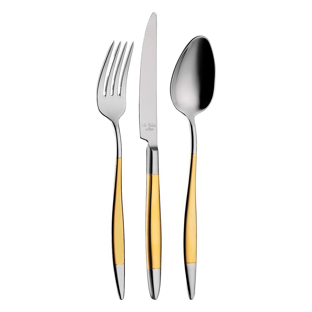 Aryıldız Elegant Prestige Plus Altın Gold 89 Parça Çatal Kaşık Bıçak Takımı 