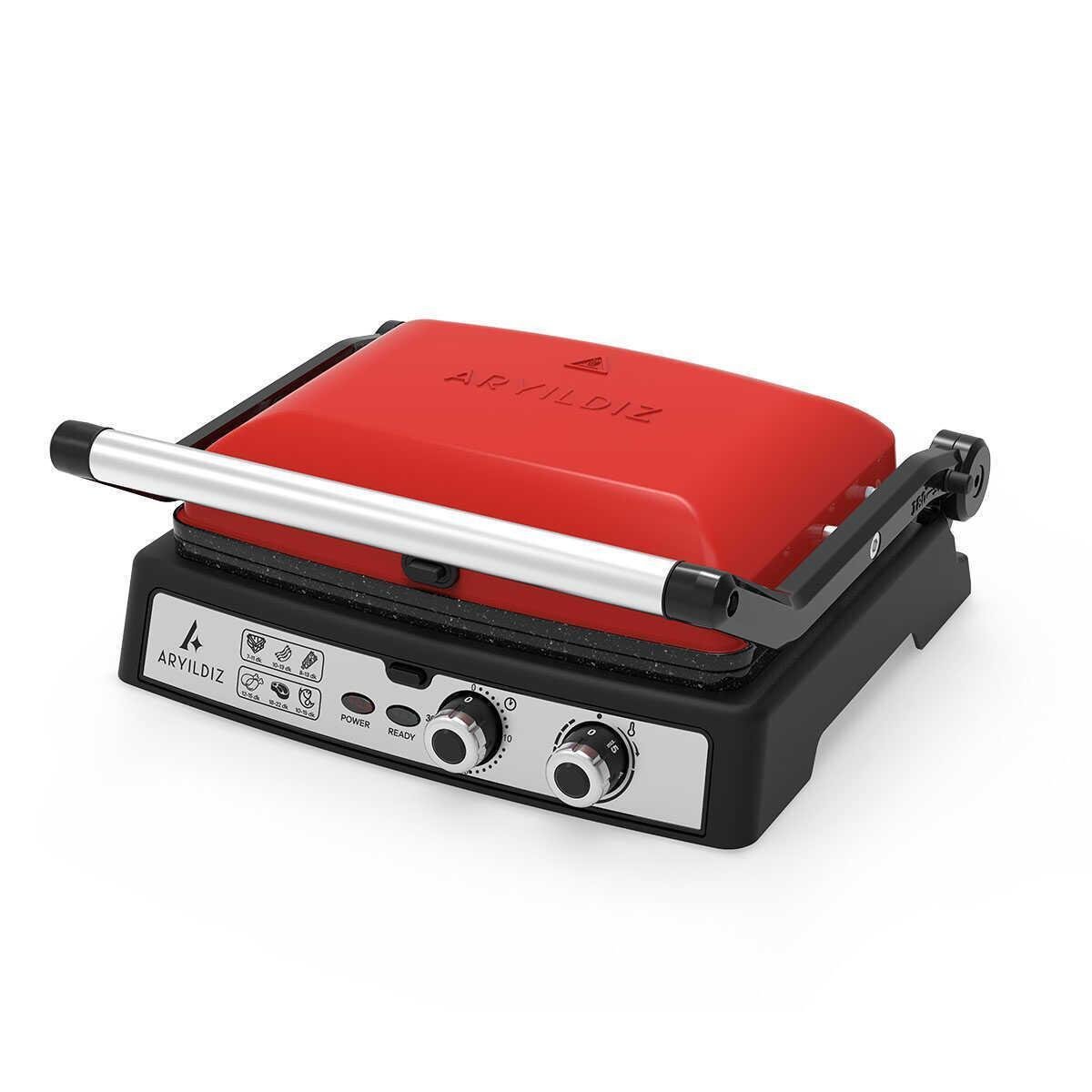 Aryıldız Multi Grill Tost Makinesi Kırmızı Ar256688 
