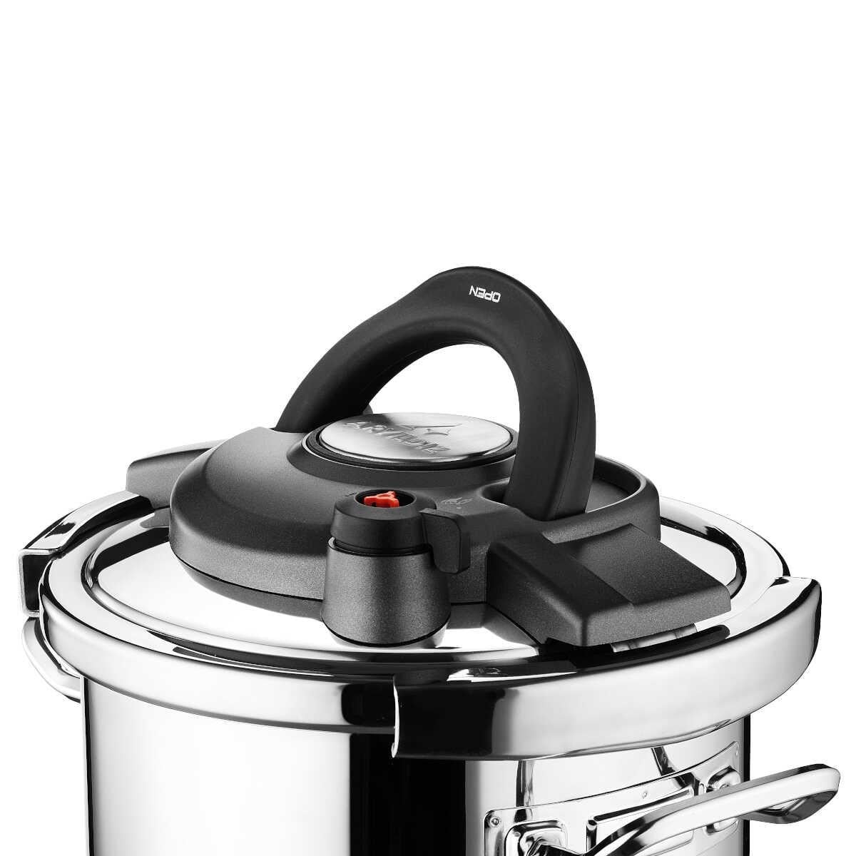 Aryıldız Touch & Cook Kanka Düdüklü Tencere Seti 6 + 4 Litre Ar258255 
