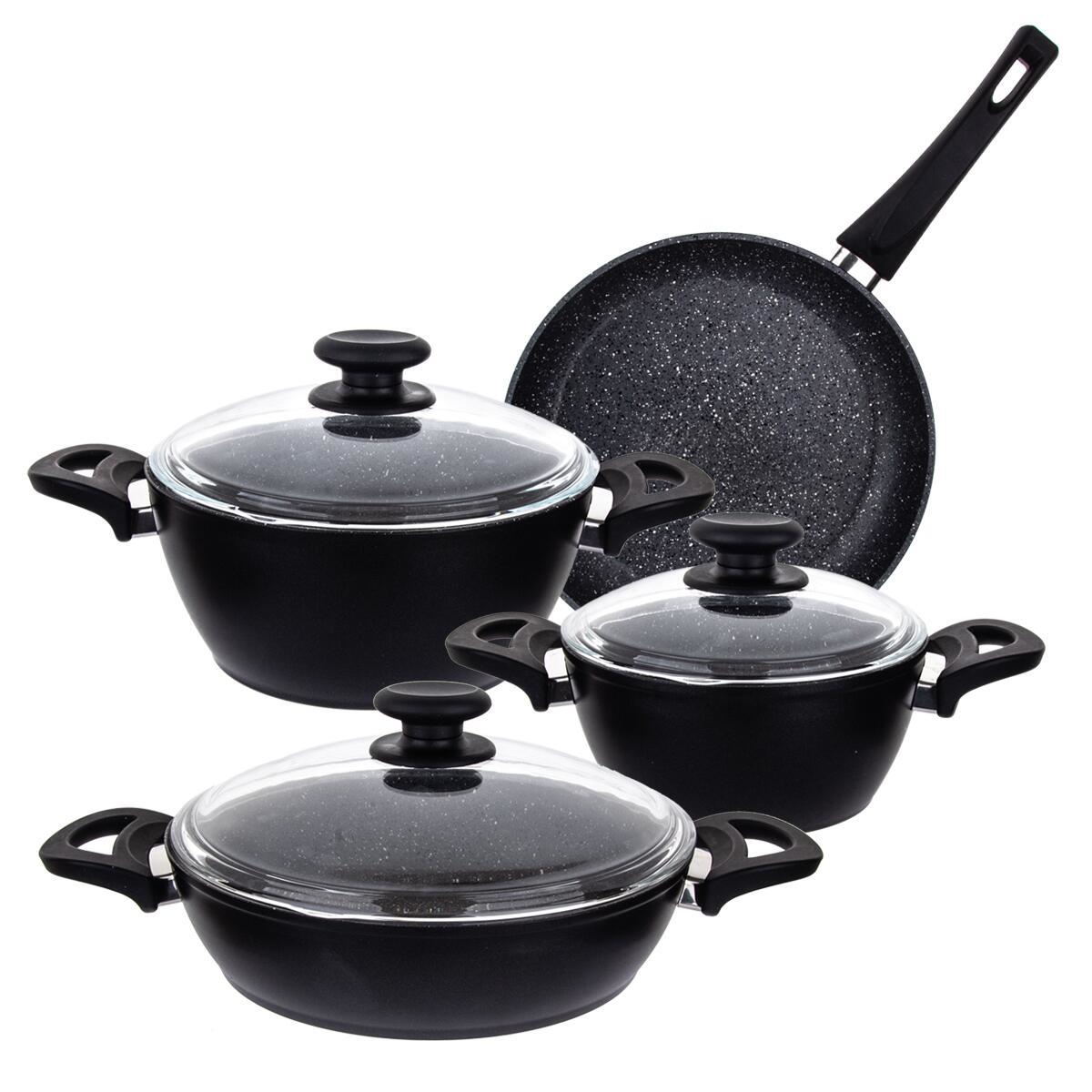Aryıldız T/t Solido Premium Nero Tencere Set 7 Parça 
