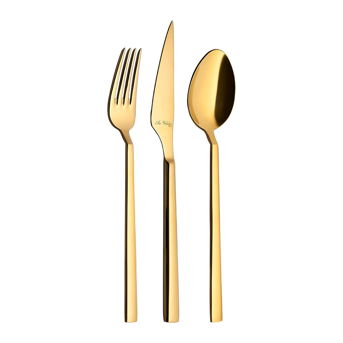 Aryıldız Vogue Gold Pvd 89 Parça Altın Çatal Kaşık Bıçak Takımı 