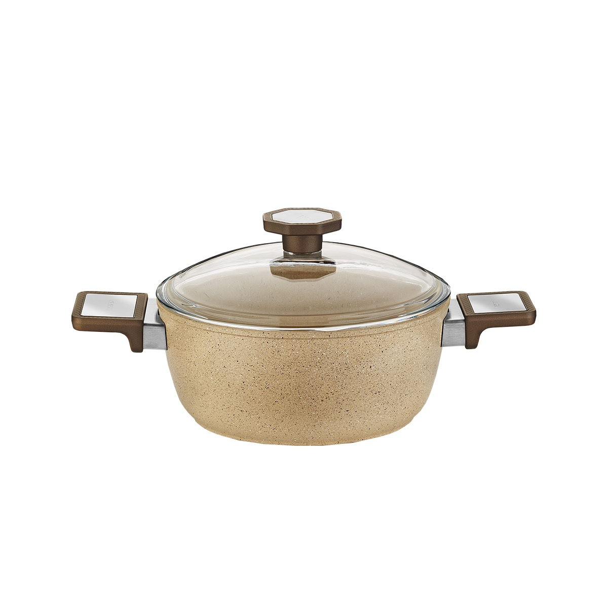Aryıldız Vortex Cappuccino 7 Parça Granit Tencere Seti Ar260210 