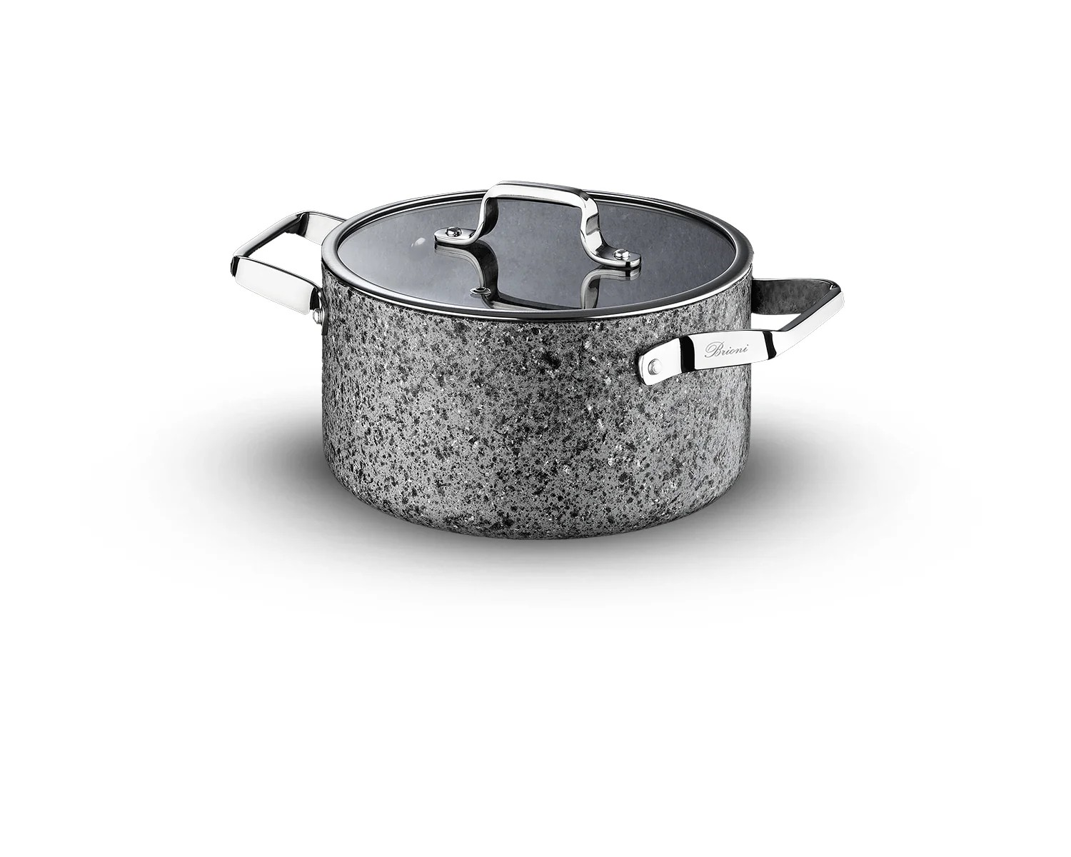 Brioni Stone-Age 24 Cm Çizilmez Yanmaz Yapışmaz İndüksiyon Derin Tencere Sh-132 