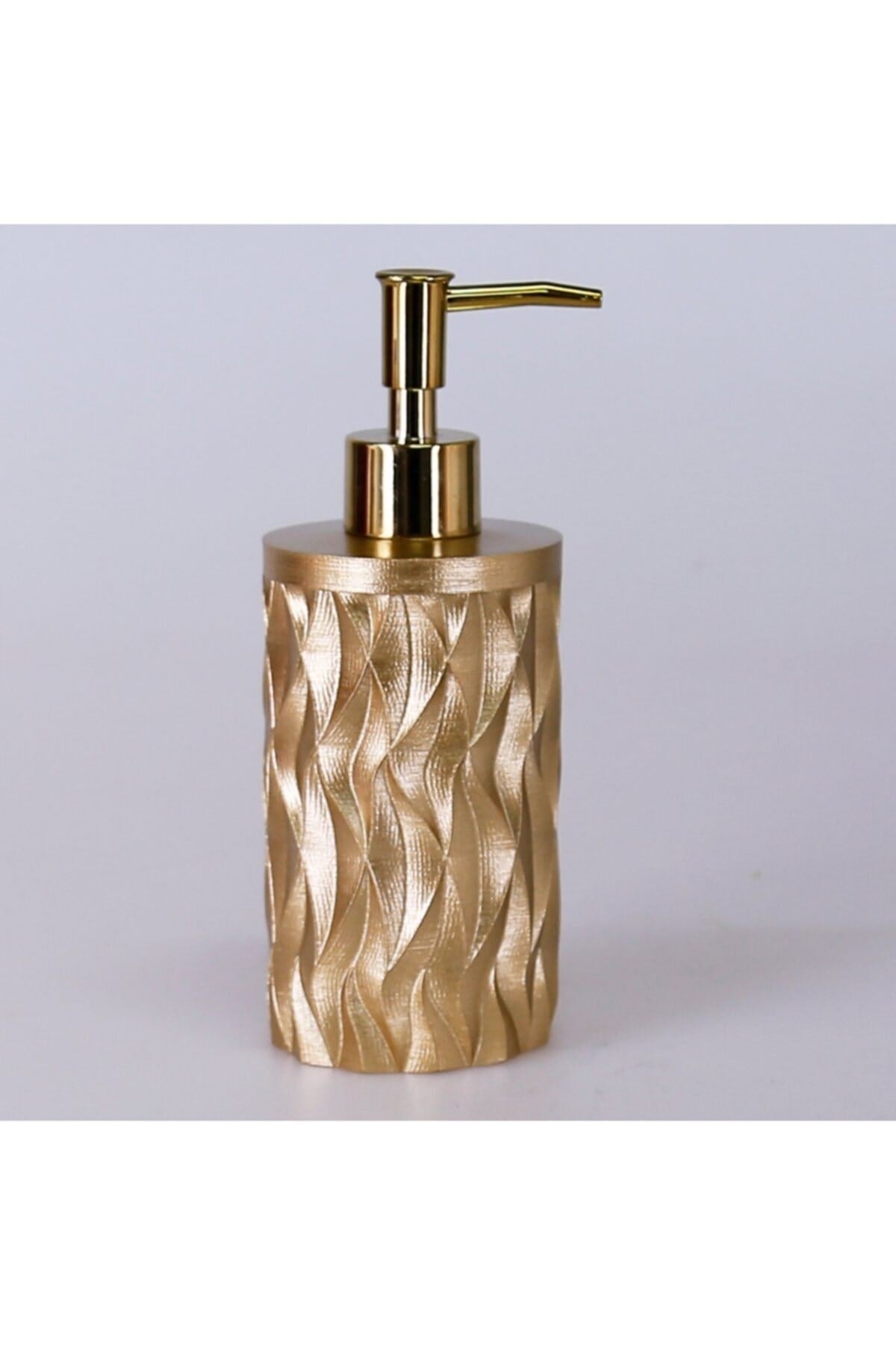 By Selim Artemis Altın 5 Parça Polyester Banyo Seti 