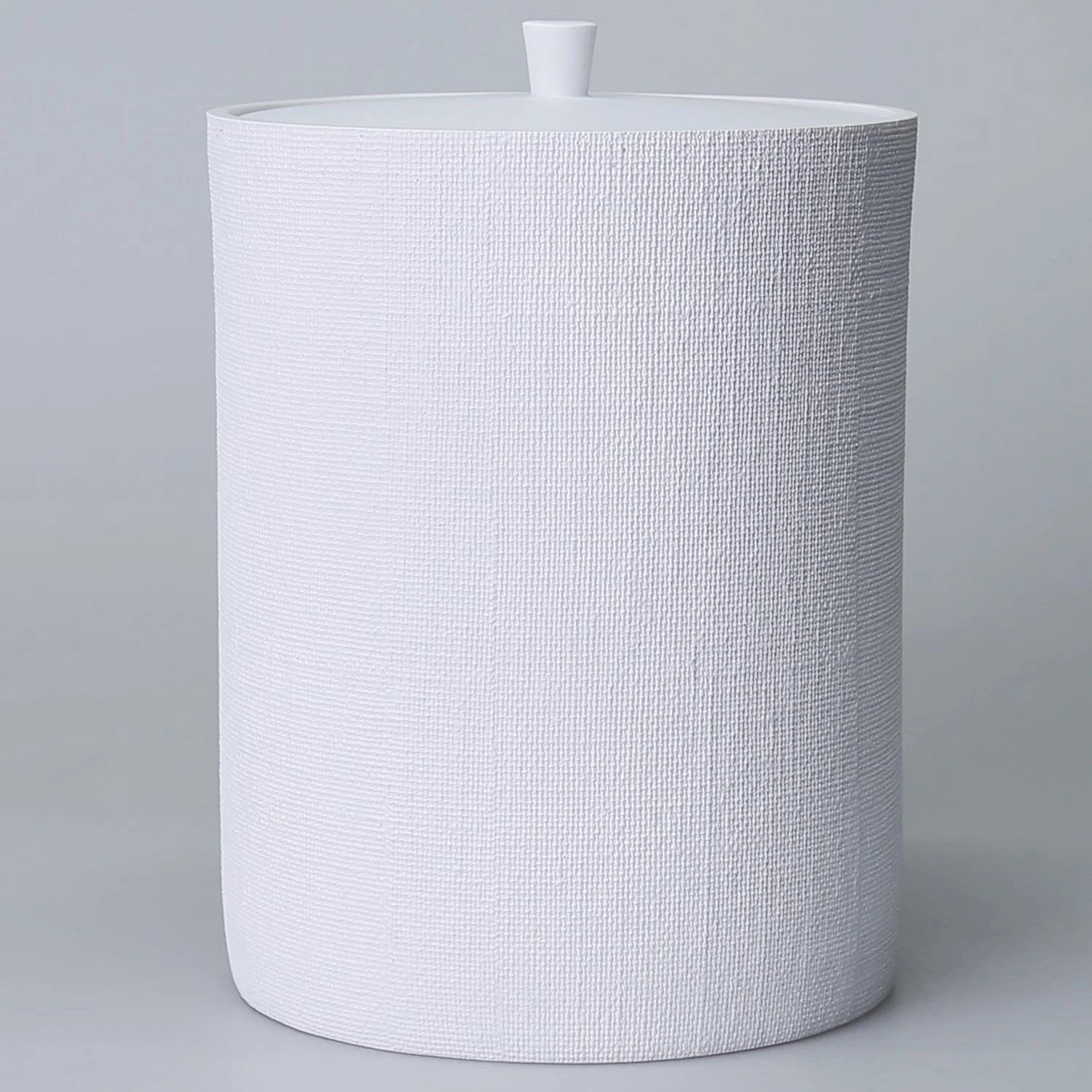 By Selim Linen Beyaz 5 Parça Polyester Banyo Seti 