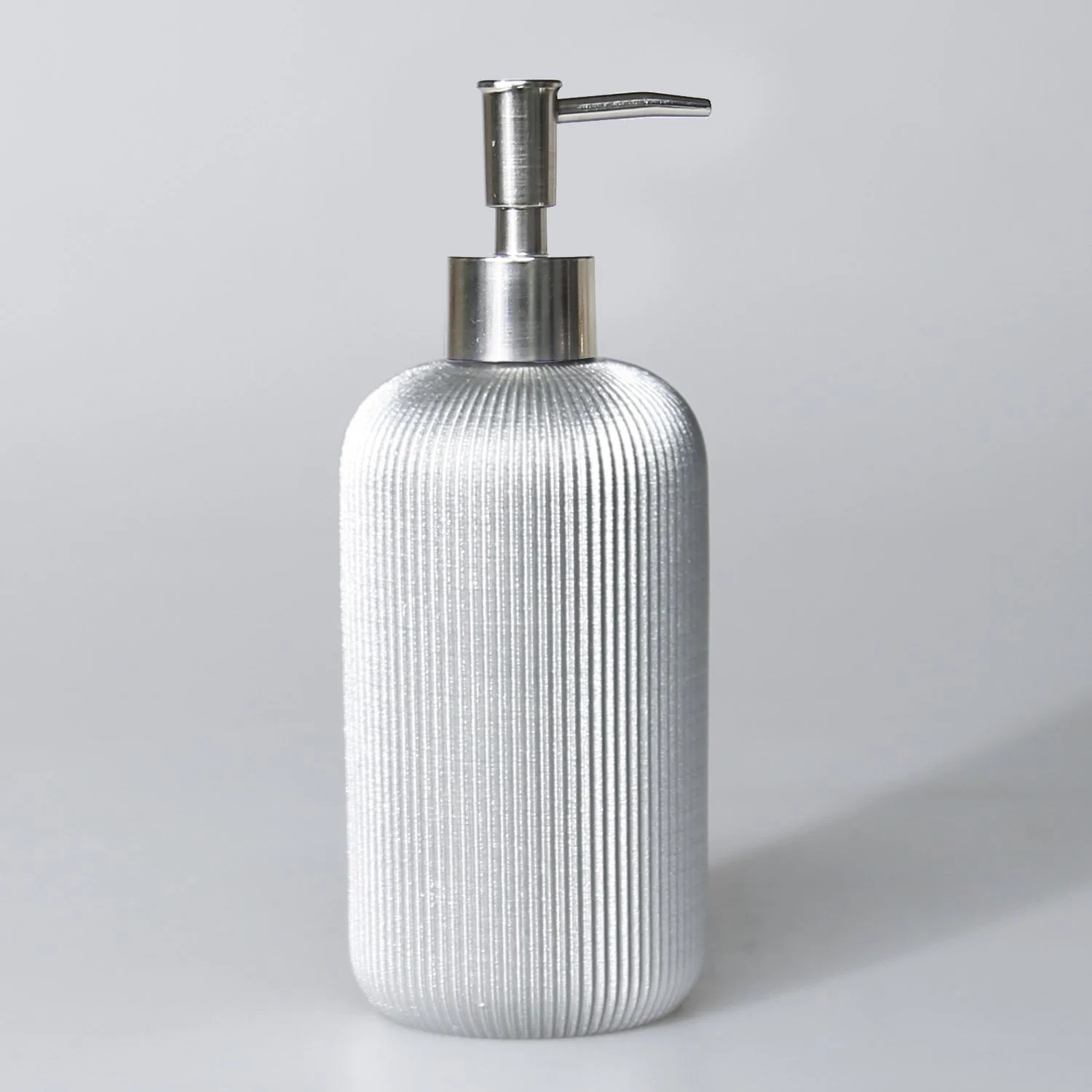 By Selim Lydia Gümüş 5 Parça Polyester Banyo Seti 