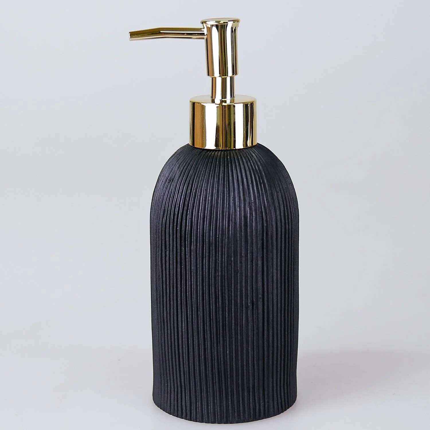 By Selim Lydia Siyah 5 Parça Polyester Banyo Seti 