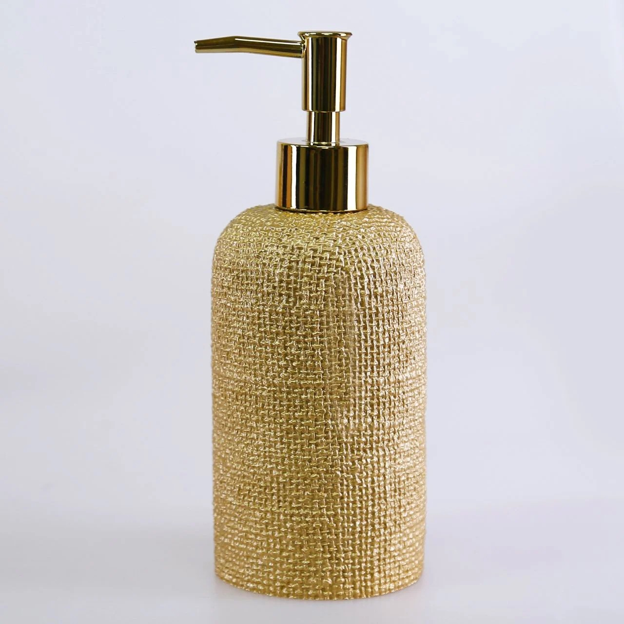 By Selim Natural Altın 5 Parça Polyester Banyo Seti 