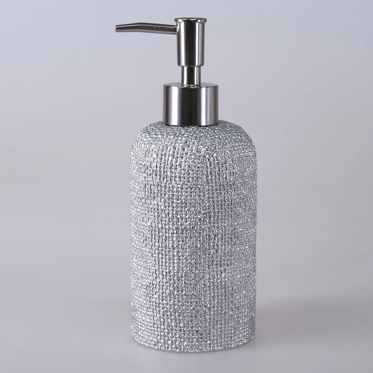 By Selim Natural Gümüş 5 Parça Polyester Banyo Seti 