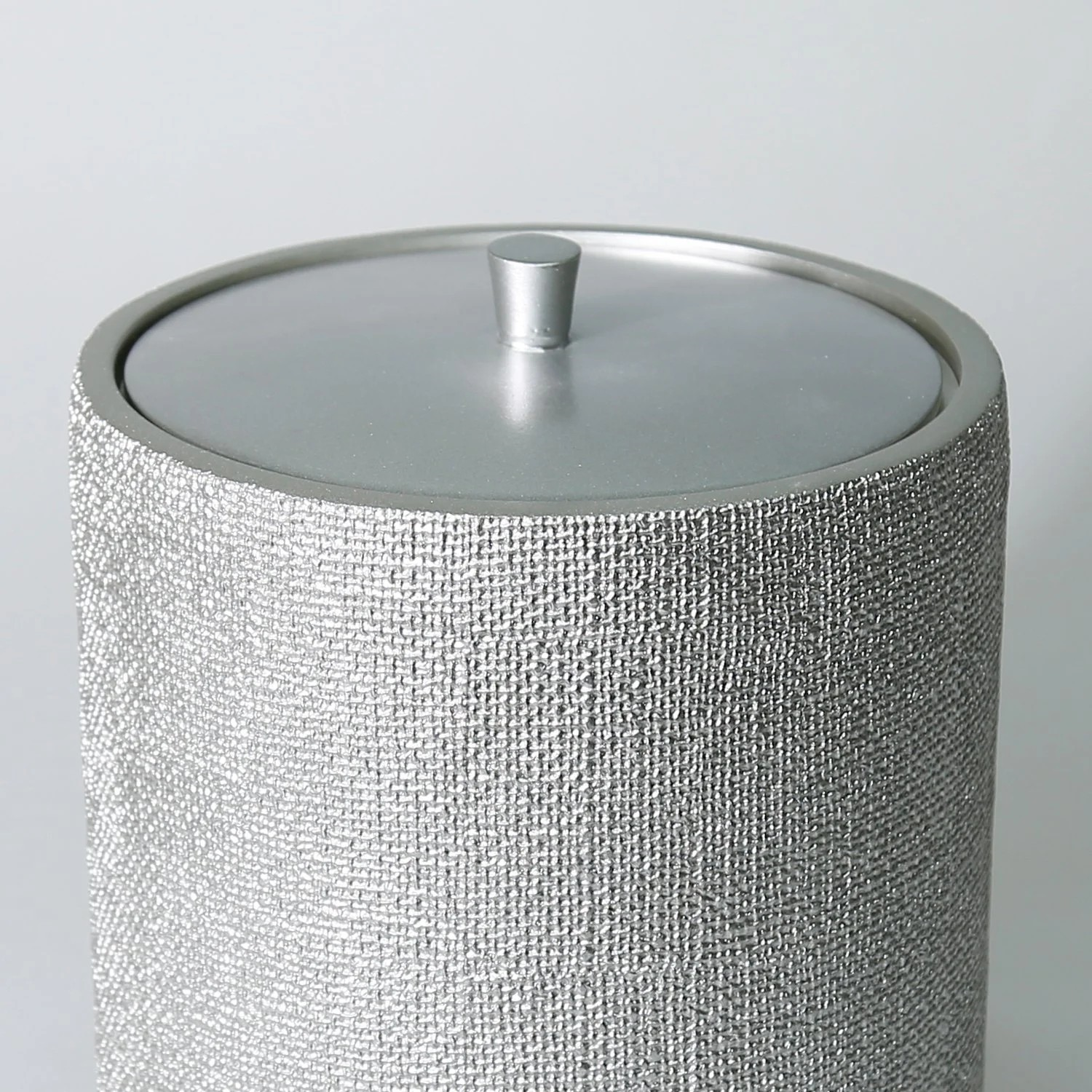By Selim Natural Gümüş 5 Parça Polyester Banyo Seti 