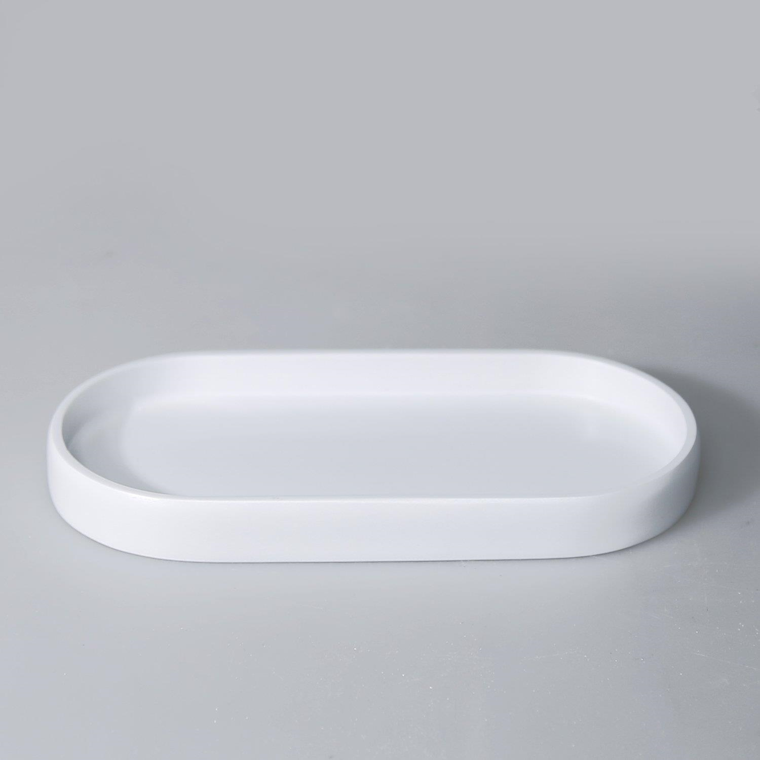By Selim Neptune Beyaz 5 Parça Polyester Banyo Seti 