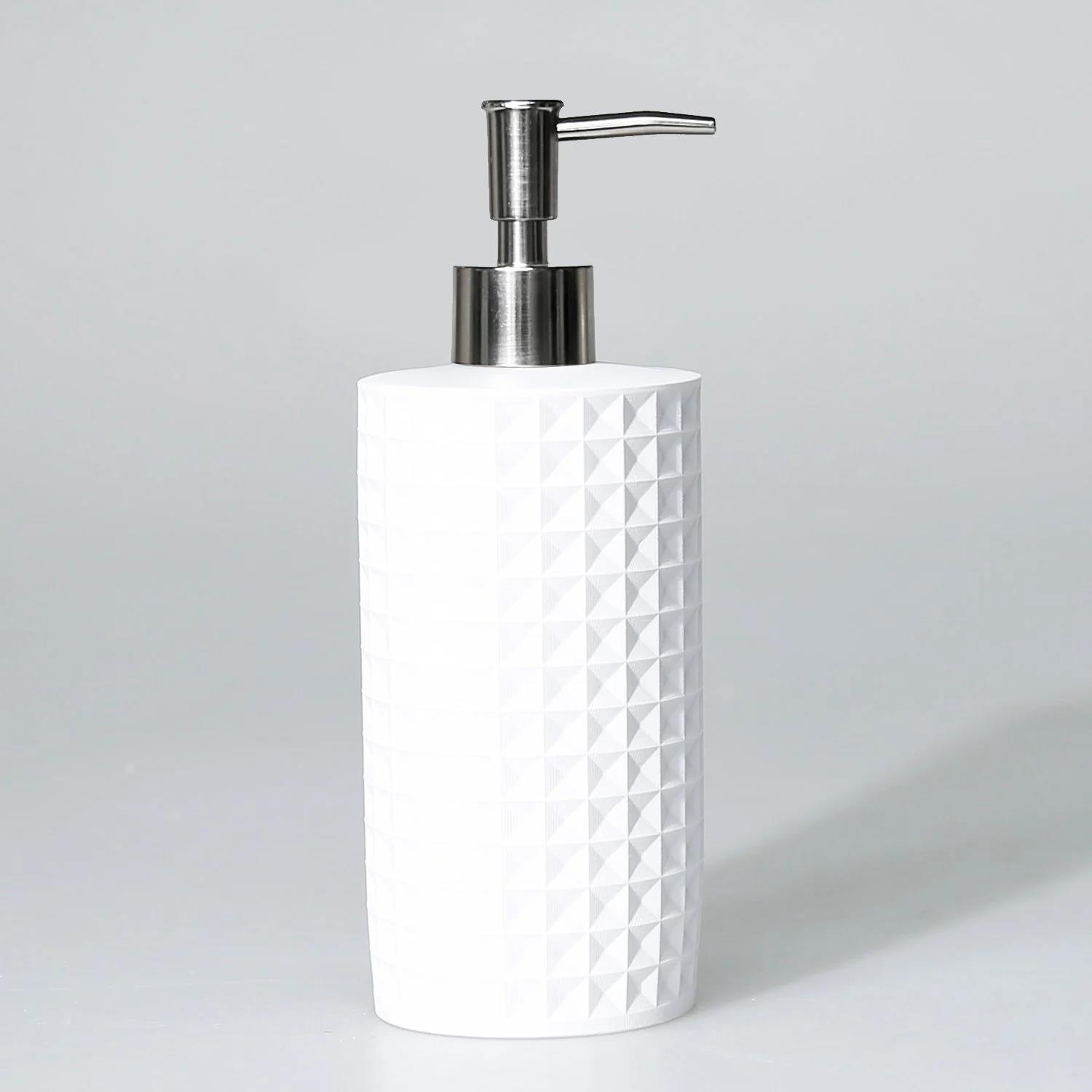 By Selim Neptune Beyaz 5 Parça Polyester Banyo Seti 