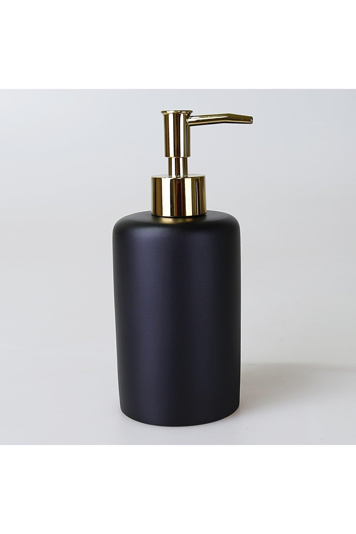 By Selim Victoria Siyah 5 Parça Polyester Banyo Seti 