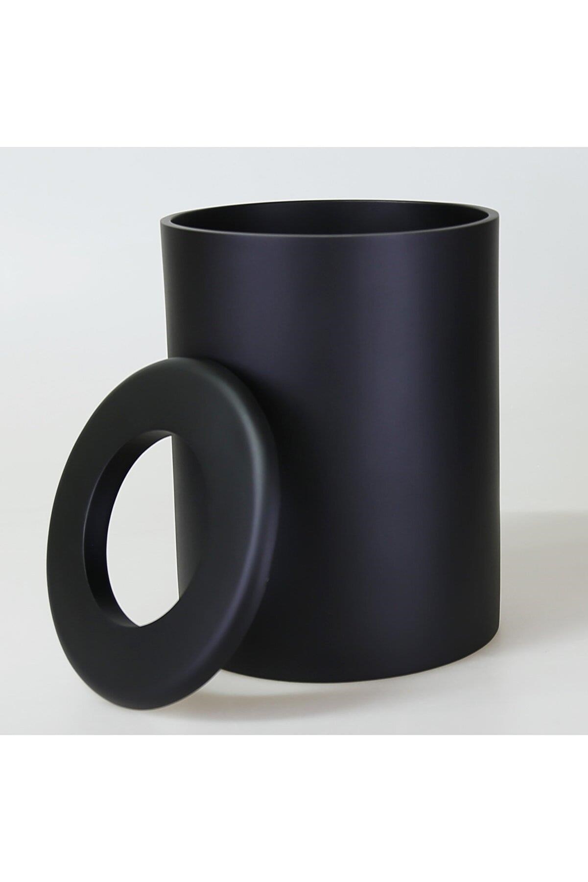 By Selim Victoria Siyah 5 Parça Polyester Banyo Seti 