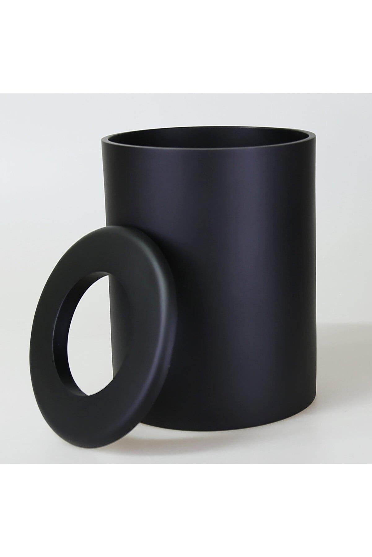By Selim Victoria Siyah 5 Parça Polyester Banyo Seti 