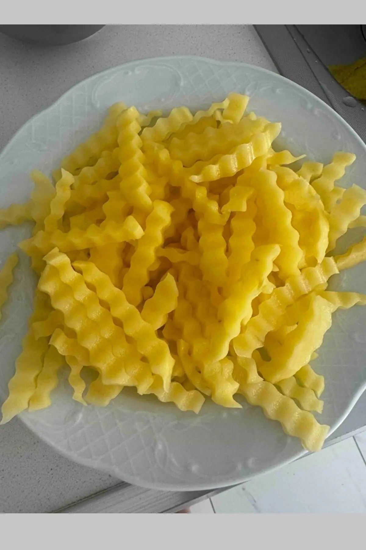 Cips Patates Doğrayıcı Şekilli Sebze Ve Meyve Dilimleyici Hamur Kesme Aparatı 