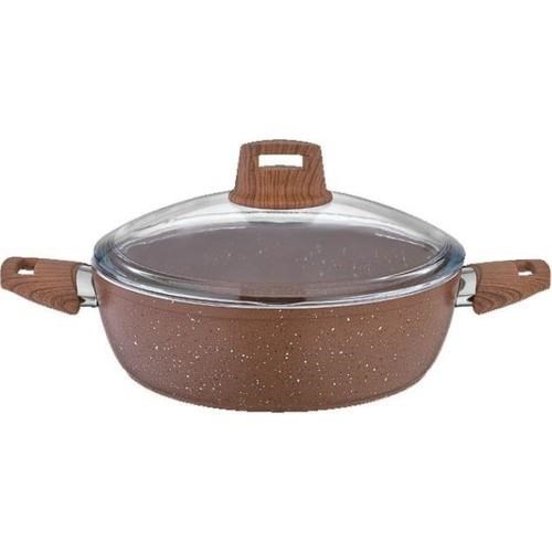 Kahramanlar Fiesta Granit Basık Tencere 28 Cm 
