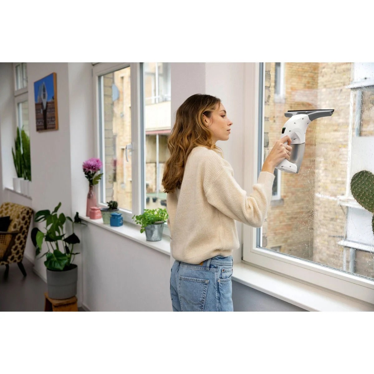 Karcher WV 1 Plus Şarjlı Cam Temizleme Silme Makinesi 