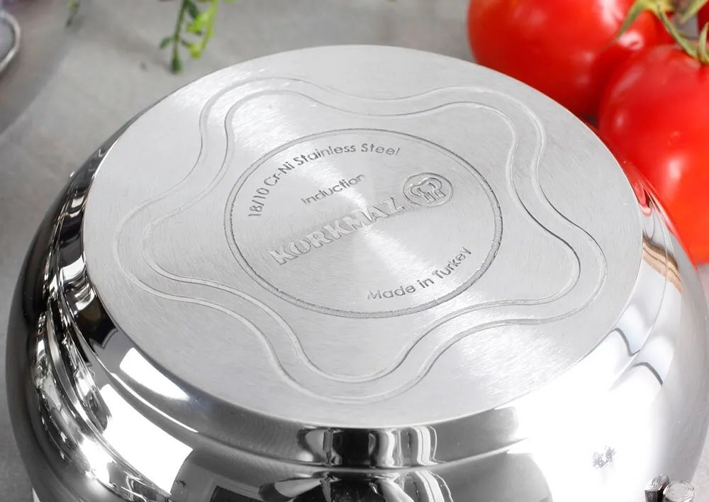 Korkmaz A1078 Tombik Kısa Tencere 26x9 Cm 5 Litre 