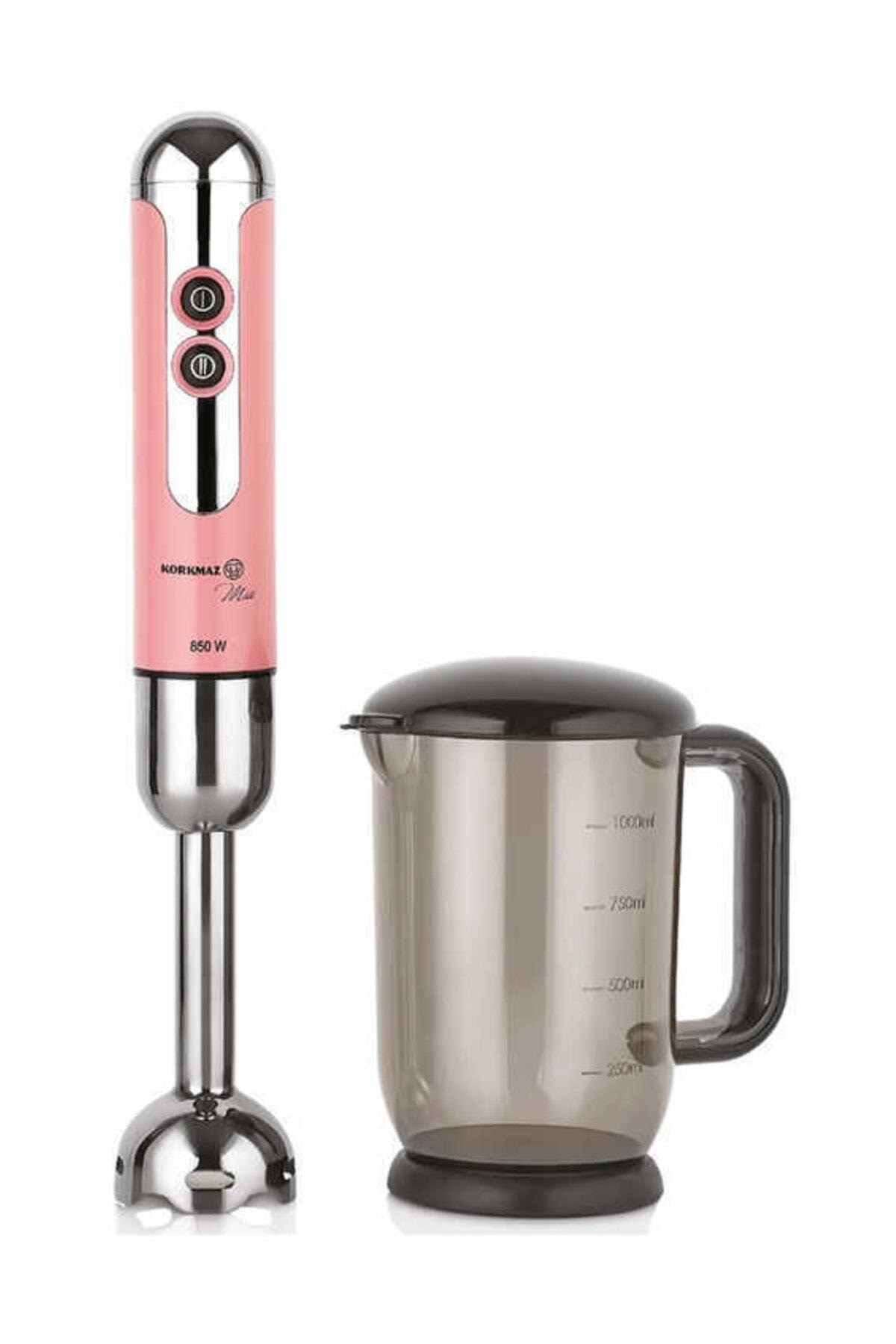 Korkmaz A446-07 Mia Duo Blender Set Pembe/Krom 