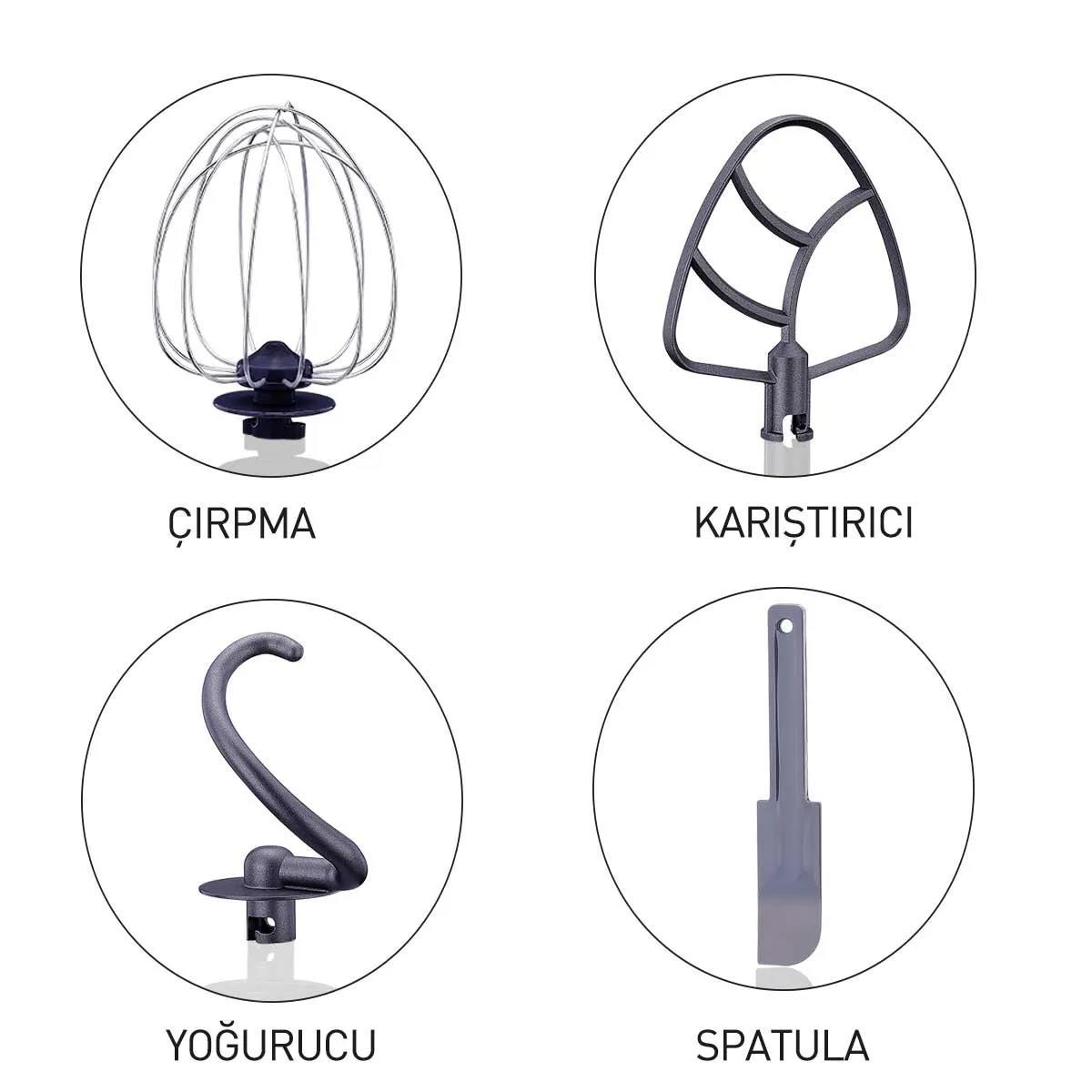 Korkmaz A470-03 Pro Mix Kırmızı Stand Mikser 